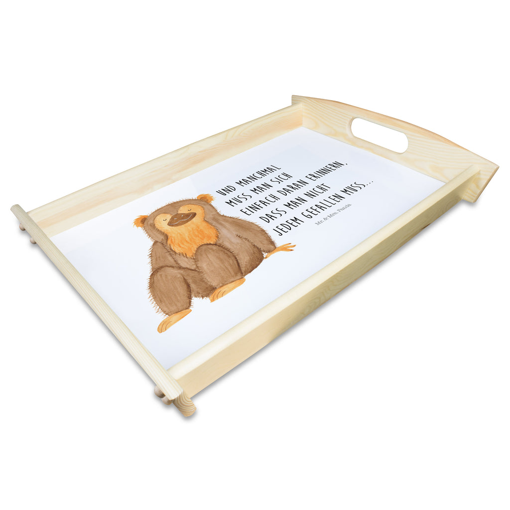 Serviertablett Affe Tablett, Holztablett, Küchentablett, Dekotablett, Frühstückstablett, Afrika, Wildtiere, Affe, Äffchen, Affen, Selbstliebe, Respekt, Motivation, Selbstachtung, Liebe, Selbstbewusstsein, Selfcare