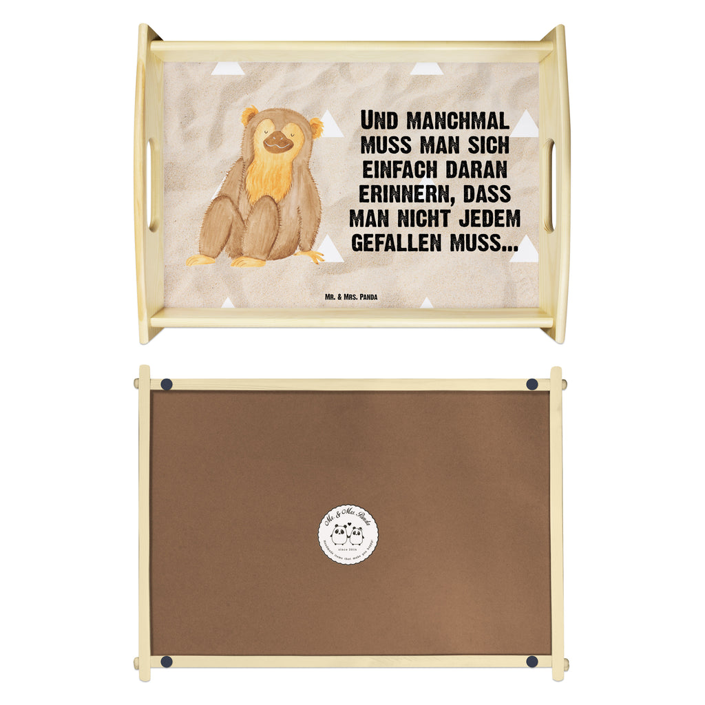 Serviertablett Affe Tablett, Holztablett, Küchentablett, Dekotablett, Frühstückstablett, Afrika, Wildtiere, Affe, Äffchen, Affen, Selbstliebe, Respekt, Motivation, Selbstachtung, Liebe, Selbstbewusstsein, Selfcare