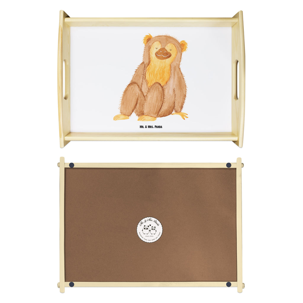 Serviertablett Affe Tablett, Holztablett, Küchentablett, Dekotablett, Frühstückstablett, Afrika, Wildtiere, Affe, Äffchen, Affen, Selbstliebe, Respekt, Motivation, Selbstachtung, Liebe, Selbstbewusstsein, Selfcare