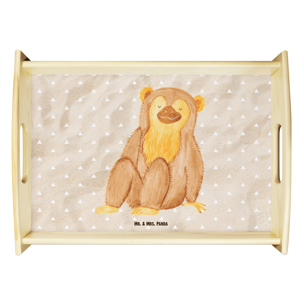 Serviertablett Affe Tablett, Holztablett, Küchentablett, Dekotablett, Frühstückstablett, Afrika, Wildtiere, Affe, Äffchen, Affen, Selbstliebe, Respekt, Motivation, Selbstachtung, Liebe, Selbstbewusstsein, Selfcare