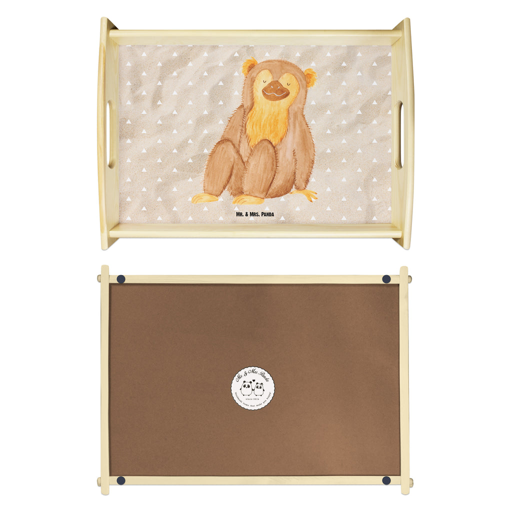 Serviertablett Affe Tablett, Holztablett, Küchentablett, Dekotablett, Frühstückstablett, Afrika, Wildtiere, Affe, Äffchen, Affen, Selbstliebe, Respekt, Motivation, Selbstachtung, Liebe, Selbstbewusstsein, Selfcare