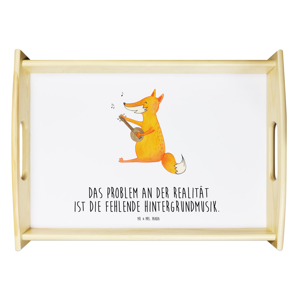 Serviertablett Fuchs Gitarre Tablett, Holztablett, Küchentablett, Dekotablett, Frühstückstablett, Fuchs, Füchse, Geschenk Musiker, Musik Spruch, Musikerin, Sänger, Sängerin, Gitarre