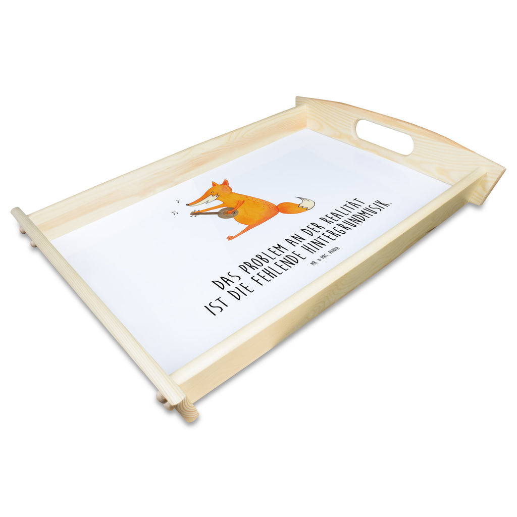 Serviertablett Fuchs Gitarre Tablett, Holztablett, Küchentablett, Dekotablett, Frühstückstablett, Fuchs, Füchse, Geschenk Musiker, Musik Spruch, Musikerin, Sänger, Sängerin, Gitarre