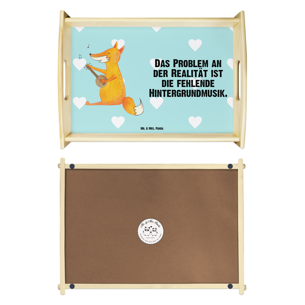 Serviertablett Fuchs Gitarre Tablett, Holztablett, Küchentablett, Dekotablett, Frühstückstablett, Fuchs, Füchse, Geschenk Musiker, Musik Spruch, Musikerin, Sänger, Sängerin, Gitarre