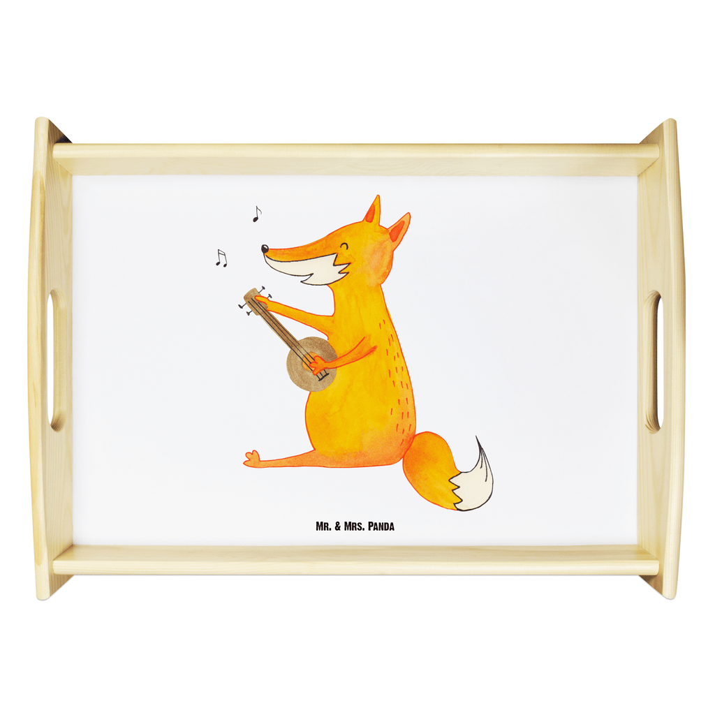 Serviertablett Fuchs Gitarre Tablett, Holztablett, Küchentablett, Dekotablett, Frühstückstablett, Fuchs, Füchse, Geschenk Musiker, Musik Spruch, Musikerin, Sänger, Sängerin, Gitarre