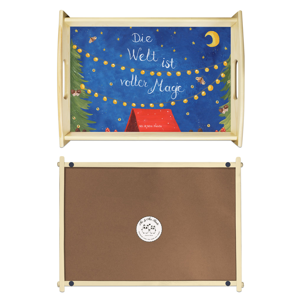 Serviertablett Die Welt ist voller Magie Tablett, Holztablett, Küchentablett, Dekotablett, Frühstückstablett, Blumen Deko, Frühlings Deko, Sommer Deko, Dekoration, positive Botschaft, Naturliebhaber, Outdoor, Natur, Abenteuer
