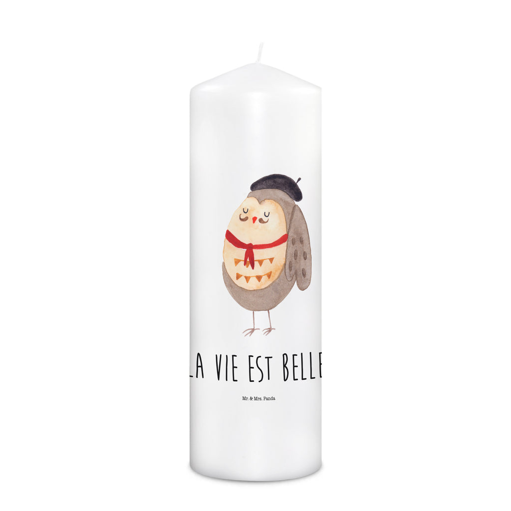 Kerze Eule Französisch Kerze, Taufkerze, Kommunionskerze, Geburtstagskerze, Geschenk Kerze, Taufgeschenk Kerze, Kerze mit Druck, Besondere Kerze, Geschenkidee Kerze, Kerze für Kommunion, Geburtstag Kerze, Kommunion Kerze, Eule, Eulen, Eule Deko, Owl, hibou, La vie est belle, das Leben ist schön, Spruch schön, Spruch Französisch, Frankreich