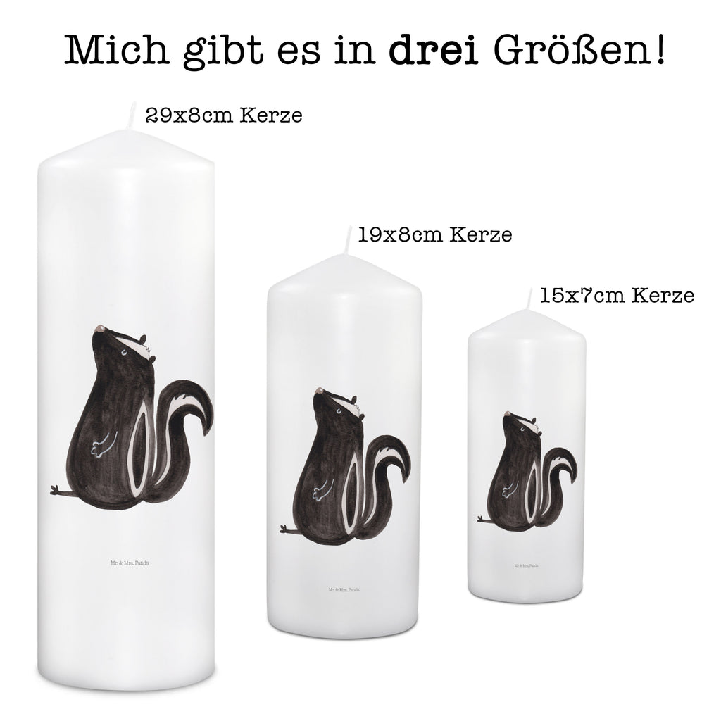 Kerze Stinktier sitzend Kerze, Taufkerze, Kommunionskerze, Geburtstagskerze, Geschenk Kerze, Taufgeschenk Kerze, Kerze mit Druck, Besondere Kerze, Geschenkidee Kerze, Kerze für Kommunion, Geburtstag Kerze, Kommunion Kerze, Stinktier, Skunk, Wildtier, Raubtier, Stinker, Stinki, Spruch, Büro, Recht, Besserwisser