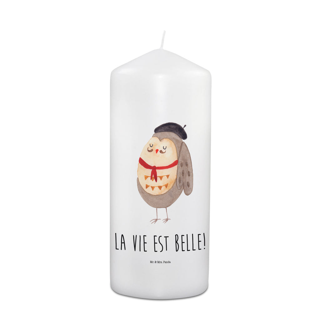 Kerze Eule Französisch Kerze, Taufkerze, Kommunionskerze, Geburtstagskerze, Geschenk Kerze, Taufgeschenk Kerze, Kerze mit Druck, Besondere Kerze, Geschenkidee Kerze, Kerze für Kommunion, Geburtstag Kerze, Kommunion Kerze, Eule, Eulen, Eule Deko, Owl, hibou, La vie est belle, das Leben ist schön, Spruch schön, Spruch Französisch, Frankreich