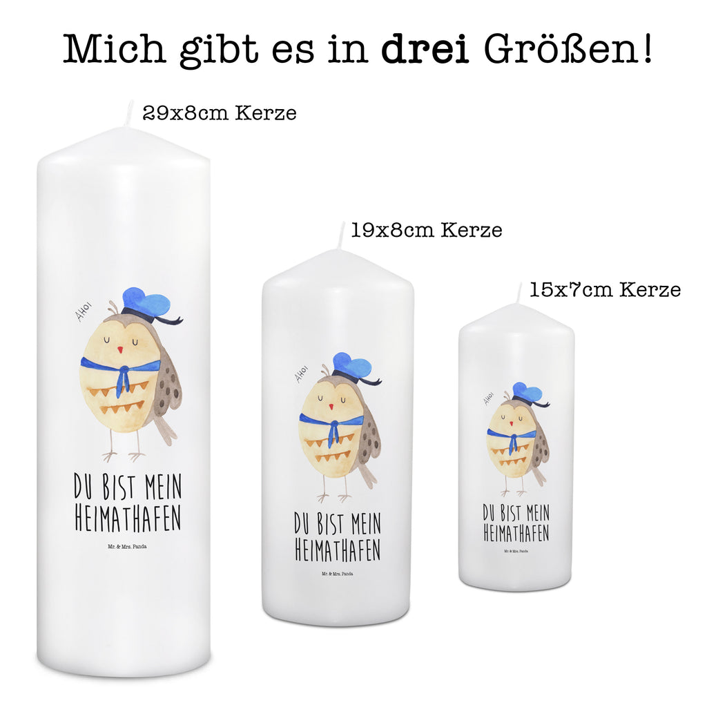 Kerze Eule Matrosen Kerze, Taufkerze, Kommunionskerze, Geburtstagskerze, Geschenk Kerze, Taufgeschenk Kerze, Kerze mit Druck, Besondere Kerze, Geschenkidee Kerze, Kerze für Kommunion, Geburtstag Kerze, Kommunion Kerze, Eule, Eule Spruch, Eule Deko, Owl, Wortspiel lustig, Matrose, Freundin, Ehe, Seefahrer, Heimathafen, Hochzeitstag Geschenk