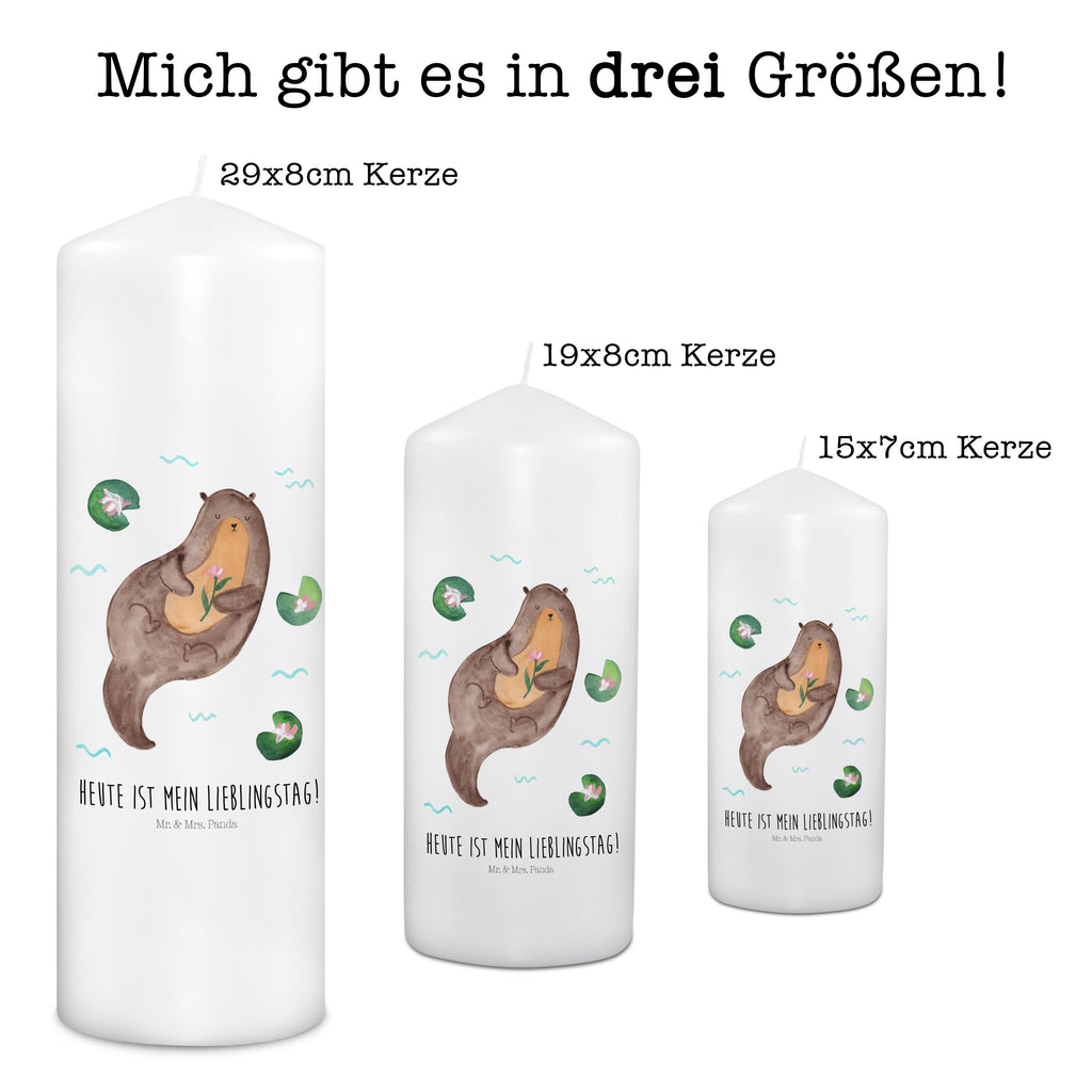 Kerze Otter mit Seerose Kerze, Taufkerze, Kommunionskerze, Geburtstagskerze, Geschenk Kerze, Taufgeschenk Kerze, Kerze mit Druck, Besondere Kerze, Geschenkidee Kerze, Kerze für Kommunion, Geburtstag Kerze, Kommunion Kerze, Otter, Fischotter, Seeotter, Otter Seeotter See Otter