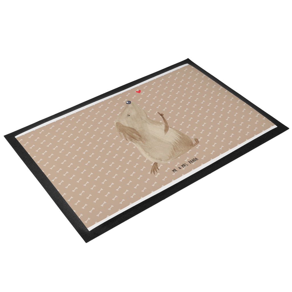 Fußmatte Hund Liebe Hund, Liebe, Hundeglück, Hundeliebe, Hunde, Hundebesitzer, Frauchen,  Türvorleger, Schmutzmatte, Fußabtreter, Matte, Schmutzfänger, Fußabstreifer, Schmutzfangmatte, Türmatte, Motivfußmatte,  Haustürmatte, Vorleger  Hund, Hundemotiv, Haustier, Hunderasse, Tierliebhaber, Hundebesitzer, Sprüche