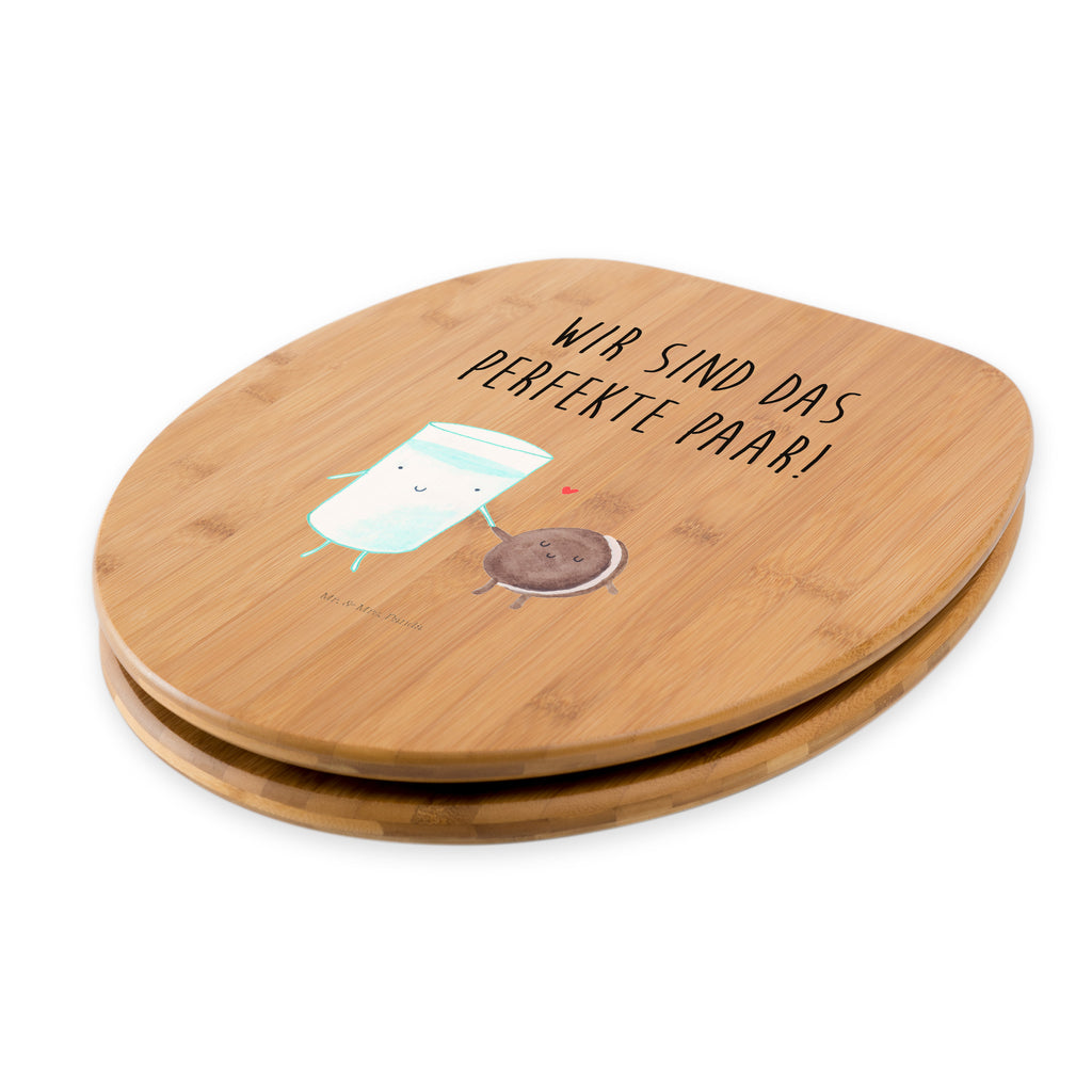 Motiv WC Sitz Milch & Keks Klobrille, Klodeckel, Toilettendeckel, WC-Sitz, Toilette, Tiermotive, Gute Laune, lustige Sprüche, Tiere, Milk, Cookie, Milch, Keks, Kekse, Kaffee, Einladung Frühstück, Motiv süß, romantisch, perfektes Paar