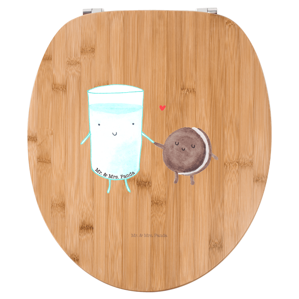 Motiv WC Sitz Milch & Keks Klobrille, Klodeckel, Toilettendeckel, WC-Sitz, Toilette, Tiermotive, Gute Laune, lustige Sprüche, Tiere, Milk, Cookie, Milch, Keks, Kekse, Kaffee, Einladung Frühstück, Motiv süß, romantisch, perfektes Paar