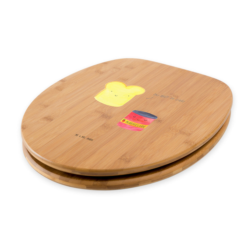Motiv WC Sitz Toast & Marmelade Klobrille, Klodeckel, Toilettendeckel, WC-Sitz, Toilette, Tiermotive, Gute Laune, lustige Sprüche, Tiere, Toast, Marmelade, Dreamteam, süße Postkarte, süß, Küche Deko, Küche Spruch, Frühstück Einladung, Brot, Toastbrot
