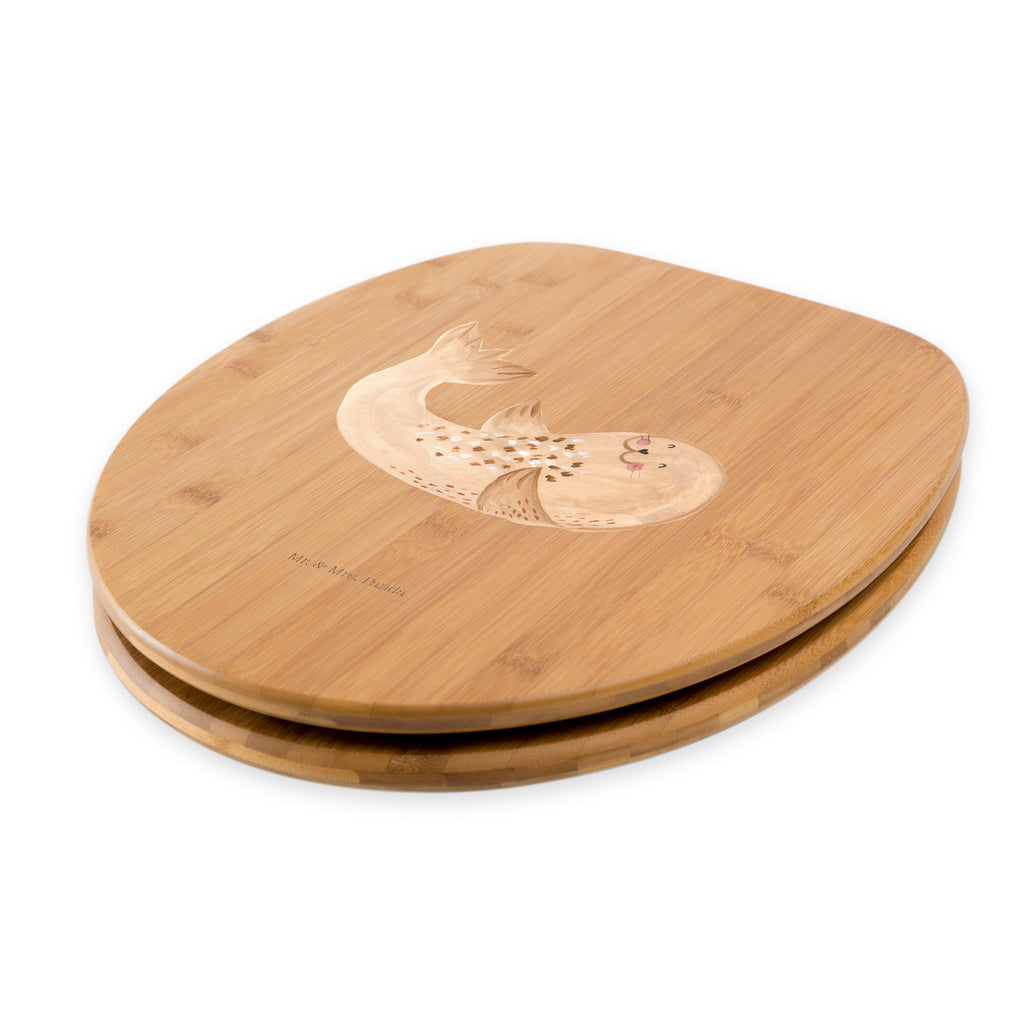 Motiv WC Sitz Robbe liegend Klobrille, Klodeckel, Toilettendeckel, WC-Sitz, Toilette, Tiermotive, Gute Laune, lustige Sprüche, Tiere, Robbe, Robben, Seehund, Strand, Meerestier, Ostsee, Nordsee, Lachen, Freude