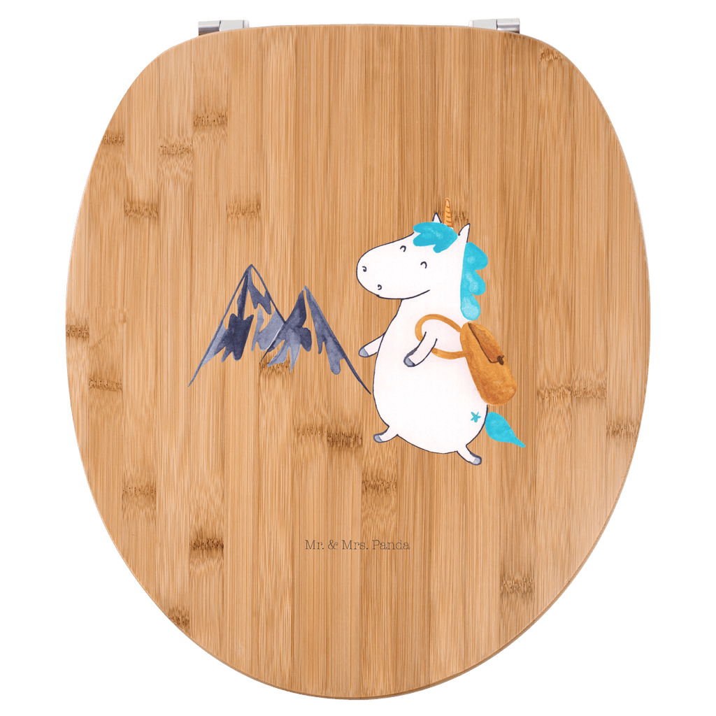 Motiv WC Sitz Einhorn Bergsteiger Klobrille, Klodeckel, Toilettendeckel, WC-Sitz, Toilette, Einhorn, Einhörner, Einhorn Deko, Pegasus, Unicorn, Bergsteiger, Abenteuer, Berge, Abenteurer, Weltenbummler, Weltreise, Reisen, Urlaub, Entdecker