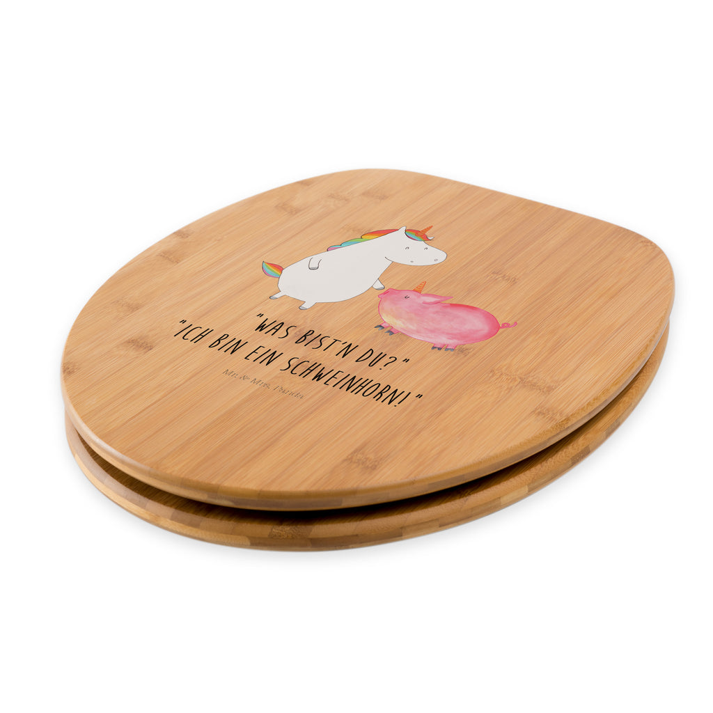 Motiv WC Sitz Einhorn + Schweinhorn Klobrille, Klodeckel, Toilettendeckel, WC-Sitz, Toilette, Einhorn, Einhörner, Einhorn Deko, Pegasus, Unicorn, Freundschaft, Schweinhorn, Schwein, Freundin, Schweinchen