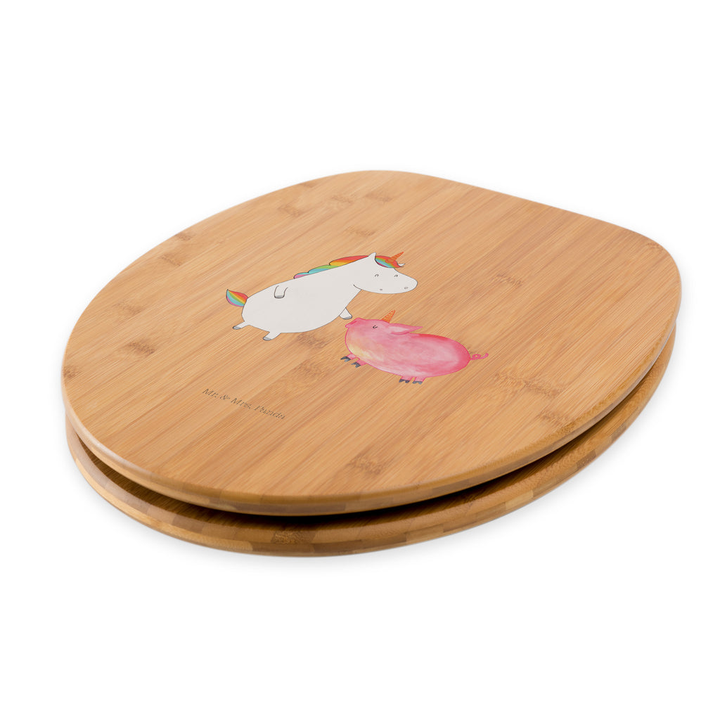 Motiv WC Sitz Einhorn + Schweinhorn Klobrille, Klodeckel, Toilettendeckel, WC-Sitz, Toilette, Einhorn, Einhörner, Einhorn Deko, Pegasus, Unicorn, Freundschaft, Schweinhorn, Schwein, Freundin, Schweinchen