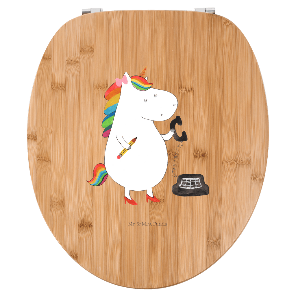 Motiv WC Sitz Einhorn Sekretärin Klobrille, Klodeckel, Toilettendeckel, WC-Sitz, Toilette, Einhorn, Einhörner, Einhorn Deko, Pegasus, Unicorn, Sekretärin, Büro, Rechtsanwältin, Rechtsanwaltsgehilfin, Steuerbüro, Steuerkanzlei, Bürokraft, Bürohilfe