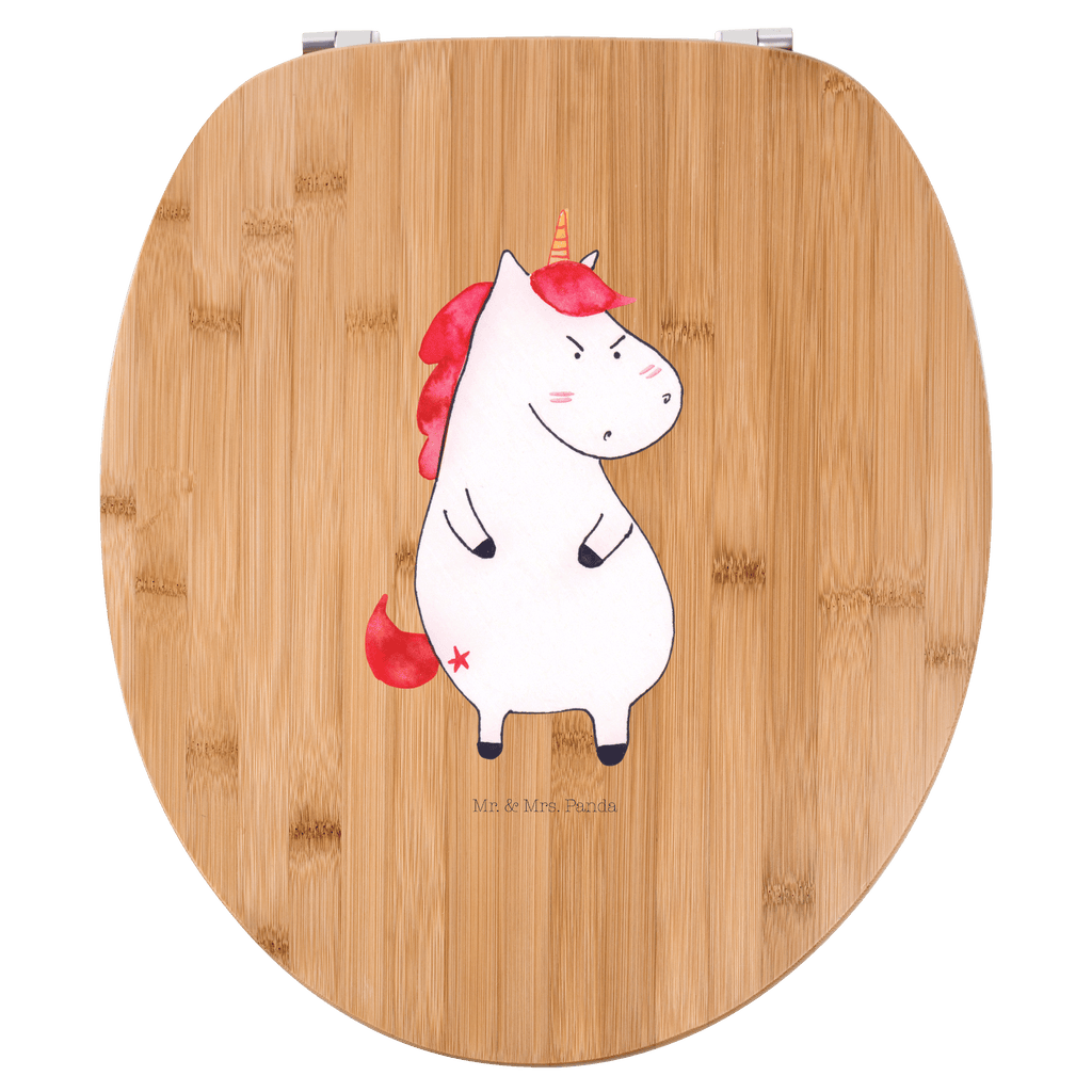 Motiv WC Sitz Einhorn wütend Klobrille, Klodeckel, Toilettendeckel, WC-Sitz, Toilette, Einhorn, Einhörner, Einhorn Deko, Pegasus, Unicorn, Realität, Ansage, lustlos, nein, Büro, Arbeit, wütend, dumme Fragen, lustig, Spaß, Geschenk
