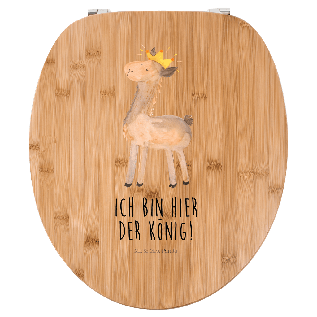 Motiv WC Sitz Lama König Klobrille, Klodeckel, Toilettendeckel, WC-Sitz, Toilette, Lama, Alpaka, Lamas, König, Königin, Freundin, Mama, Papa, Büro Kollege, Kollegin, Chef, Vorgesetzter, Abi, Abitur
