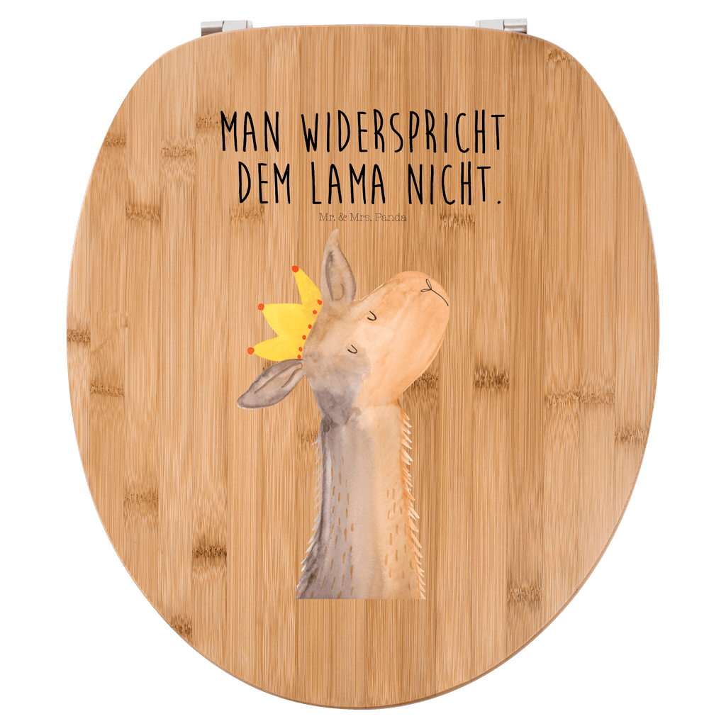 Motiv WC Sitz Lamakopf König Klobrille, Klodeckel, Toilettendeckel, WC-Sitz, Toilette, Lama, Alpaka, Lamas, König, Königin, Freundin, Mama, Papa, Büro Kollege, Kollegin, Chef, Vorgesetzter, Abi, Abitur