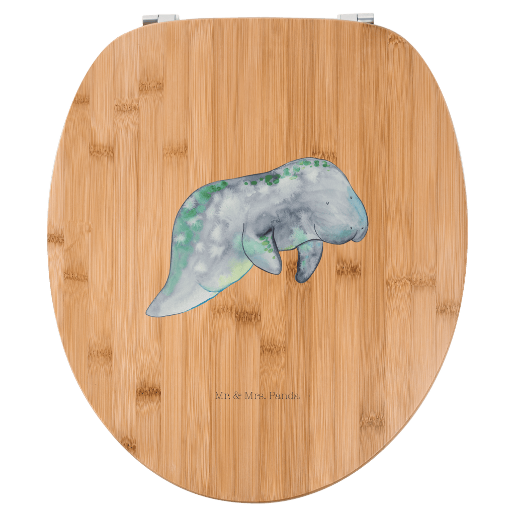 Motiv WC Sitz Seekuh chillt Klobrille, Klodeckel, Toilettendeckel, WC-Sitz, Toilette, Meerestiere, Meer, Urlaub, Seekuh, Seekühe, Diät, Abnehmen, Zucker, Diätwahn, Essen, Süßigkeiten