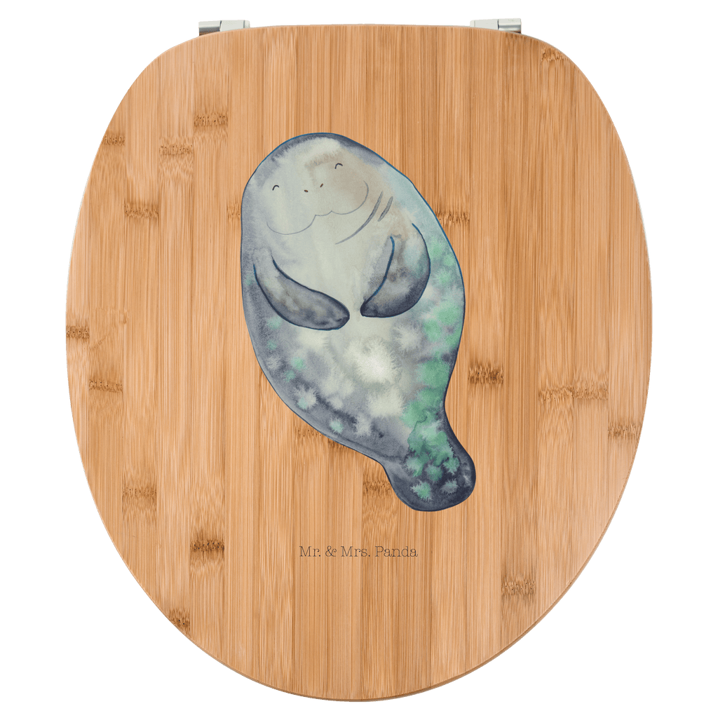 Motiv WC Sitz Seekuh happy Klobrille, Klodeckel, Toilettendeckel, WC-Sitz, Toilette, Meerestiere, Meer, Urlaub, Seekuh, Seekühe, Selbstliebe, Respekt, Neuanfang, Neustart, Achtsamkeit, Zufrieden, Liebeskummer, Freundin