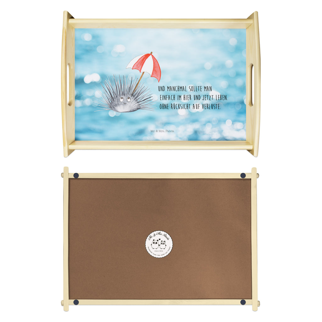 Serviertablett Seeigel Tablett, Holztablett, Küchentablett, Dekotablett, Frühstückstablett, Meerestiere, Meer, Urlaub, Seeigel, Achtsamkeit, Selbstakzeptanz, Selbstliebe, Hier und Jetzt, Leben, Lebe