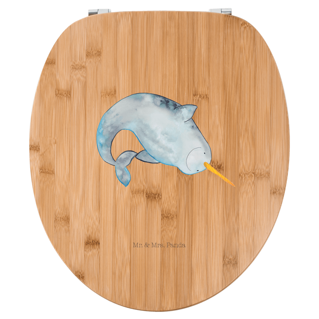 Motiv WC Sitz Narwal Klobrille, Klodeckel, Toilettendeckel, WC-Sitz, Toilette, Meerestiere, Meer, Urlaub, Narwal, Wal, Putzen, Hausfrau, Junggesellin, aufräumen, Kinderzimmer