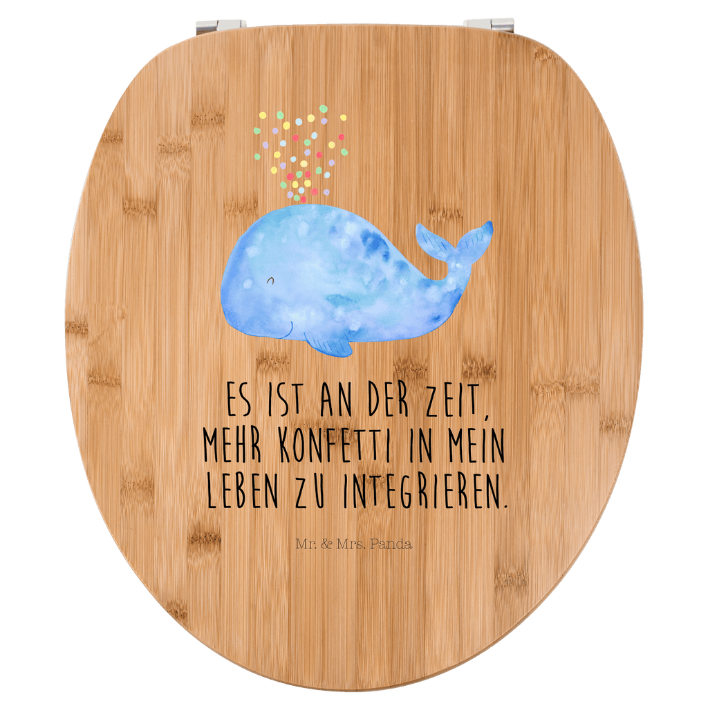 Motiv WC Sitz Wal Konfetti Klobrille, Klodeckel, Toilettendeckel, WC-Sitz, Toilette, Meerestiere, Meer, Urlaub, Wal, Konfetti, Wale, Motivation, Neuanfang, Trennung, Diät, Abnehmen, Neustart, Lebensabschnitt, Geburtstag