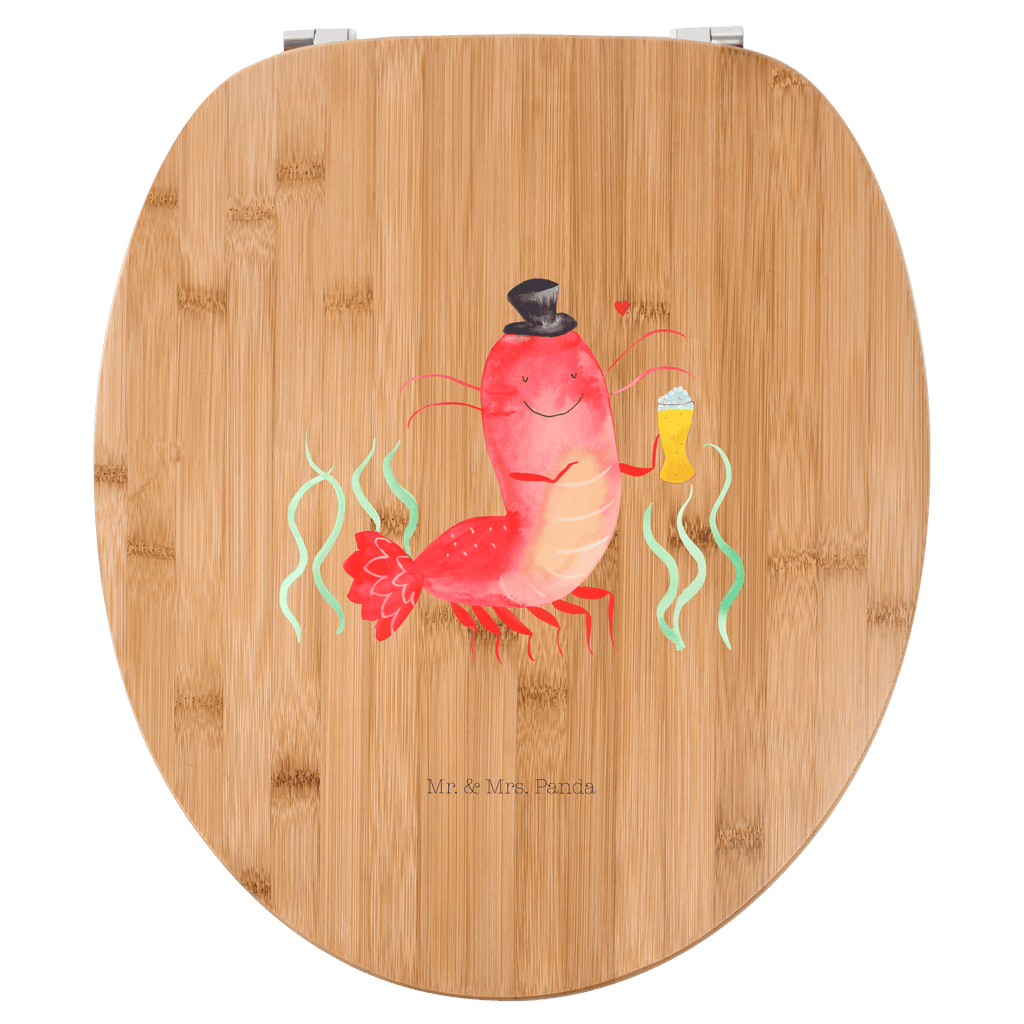 Motiv WC Sitz Hummer mit Weizen Klobrille, Klodeckel, Toilettendeckel, WC-Sitz, Toilette, Meerestiere, Meer, Urlaub, Garnele, Garnelen, Bier, Kochen, Männerhaushalt, Junggeselle, Junggesellin, Bierliebhaber, Kneipe, Gasthaus, Wirtschaft