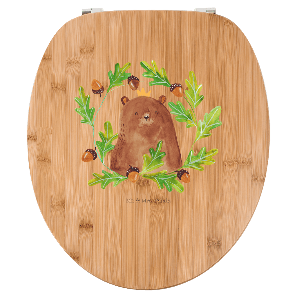 Motiv WC Sitz Bär König Klobrille, Klodeckel, Toilettendeckel, WC-Sitz, Toilette, Bär, Teddy, Teddybär, Papa, Papa Bär, bester Vater, bester Papa, weltbester Papa, Vatertag, Vater, Dad, Daddy, Papi