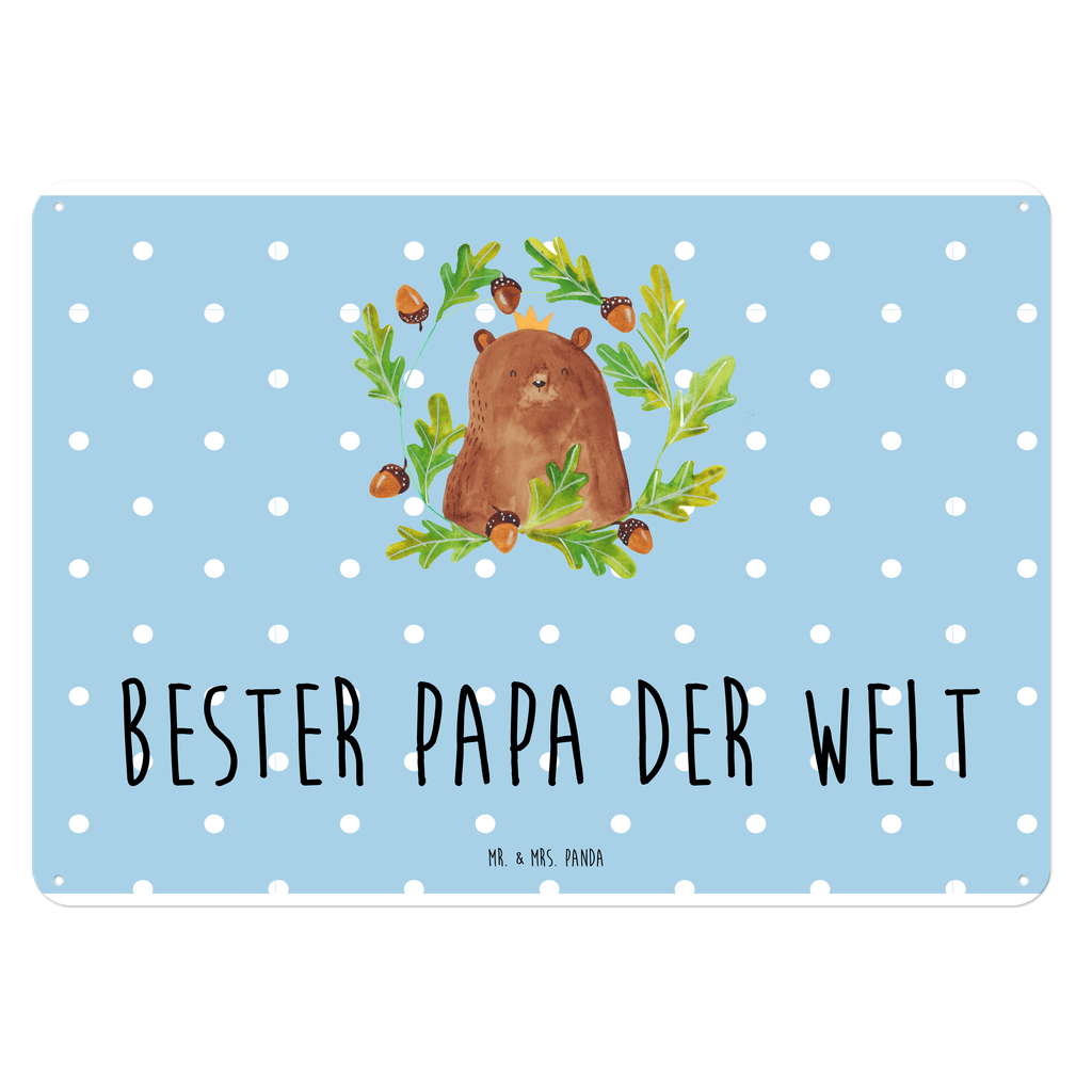 Blechschild Bär König Blechschild, Metallschild, Geschenk Schild, Schild, Magnet-Metall-Schild, Deko Schild, Wandschild, Wand-Dekoration, Türschild, Bär, Teddy, Teddybär, Papa, Papa Bär, bester Vater, bester Papa, weltbester Papa, Vatertag, Vater, Dad, Daddy, Papi