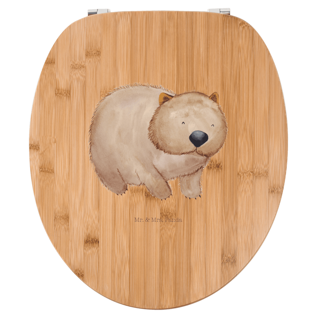 Motiv WC Sitz Wombat Klobrille, Klodeckel, Toilettendeckel, WC-Sitz, Toilette, Tiermotive, Gute Laune, lustige Sprüche, Tiere, Wombat, Das Leben ist schön, Motivation, Spruch, Australien