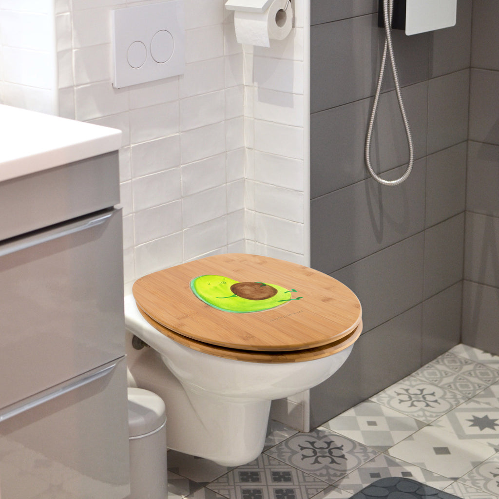 Motiv WC Sitz Avocado pfeift Klobrille, Klodeckel, Toilettendeckel, WC-Sitz, Toilette, Avocado, Veggie, Vegan, Gesund, Diät, Abnehmen, Ernährung, dick sein, Pummelfee