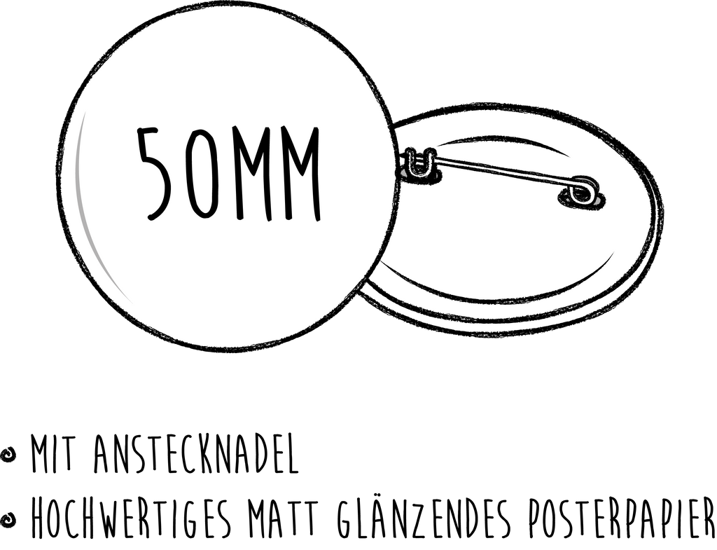 50mm Button Du Lächelst