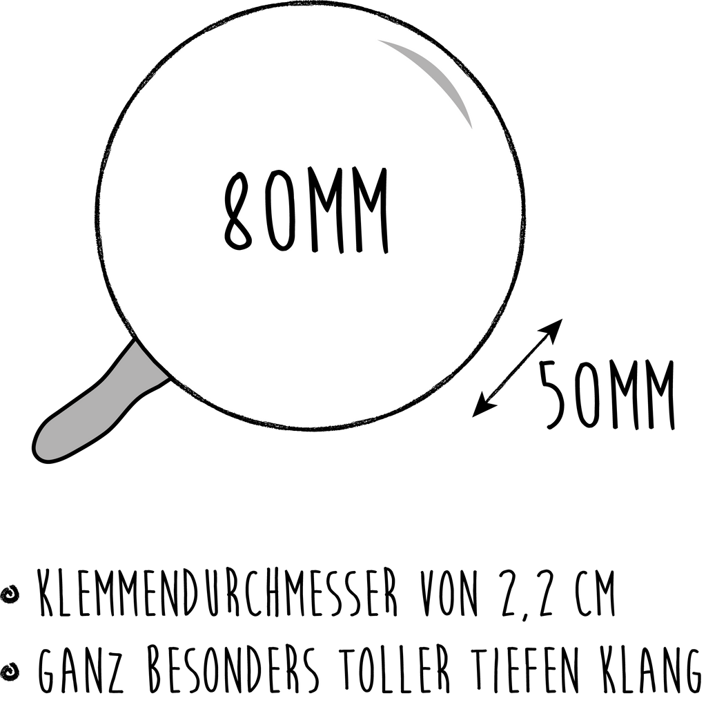 XL Fahrradklingel Stinktier Ball Fahrradklingel, Fahrradglocke, Fahrrad, Mountainbike, Lenker, Laut, Motiv, Klang, Stinktier, Skunk, Wildtier, Raubtier, Stinker, Stinki, verspielt, Weisheit