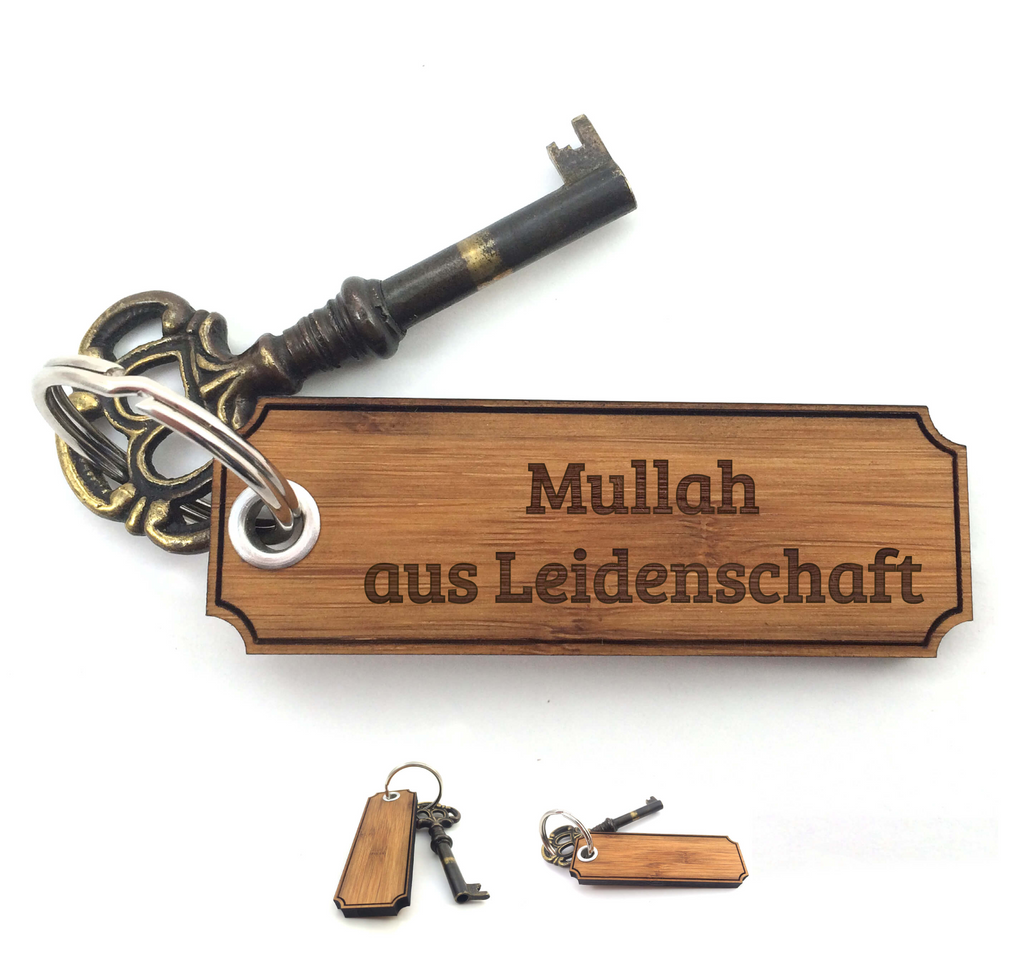 Schlüsselanhänger Classic Gravur Mullah Schlüsselanhänger, Anhänger, Taschenanhänger, Glücksbringer, Geschenke, Schenken, Gravur