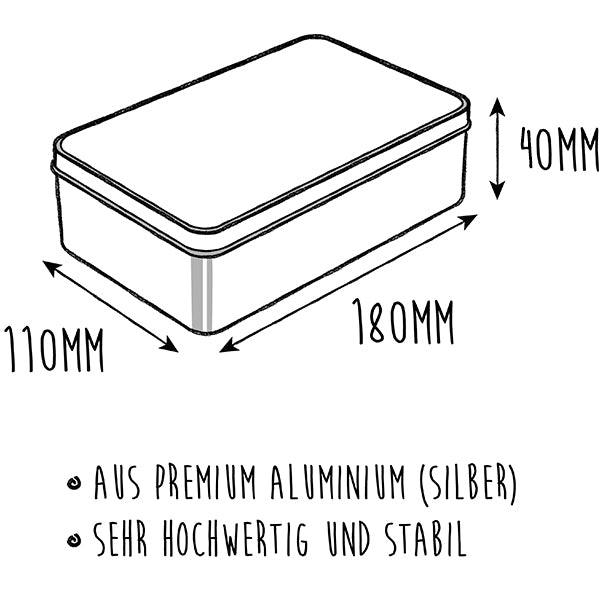 Metalldose rechteckig Koala Luftballon Blechdose, Metalldose, Blechbox, Container, Keksdose, Vorratsdose, Vorratsbox, Döschen, Versperbox, Vesperdose, Aufbewahrungsdose, Aufbewahrungsbox, Aluminiumdose, Dose, Koala, Koalabär, Luftballon, Party, Geburtstag, Geschenk