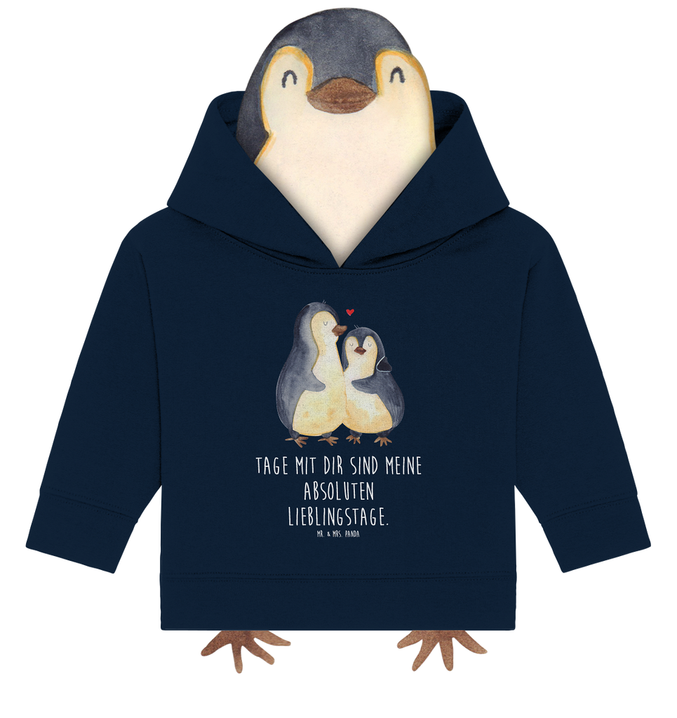 Organic Baby Hoodie Pinguin umarmend Baby Kapuzenshirt, Baby Kapuzensweatshirt, Baby Hoodie, Baby Pullover, Pinguin, Liebe, Liebespaar, Liebesbeweis, Liebesgeschenk, Verlobung, Jahrestag, Hochzeitstag, Hochzeit, Hochzeitsgeschenk