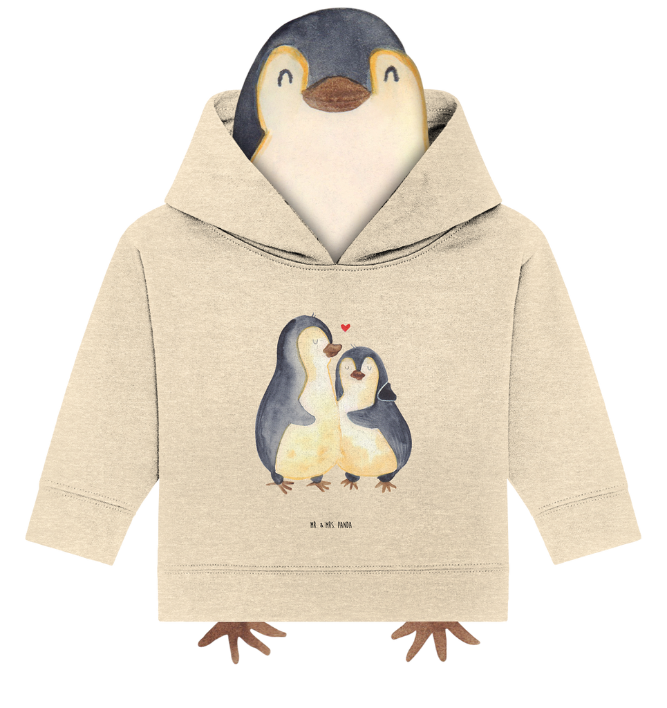 Organic Baby Hoodie Pinguin umarmend Baby Kapuzenshirt, Baby Kapuzensweatshirt, Baby Hoodie, Baby Pullover, Pinguin, Liebe, Liebespaar, Liebesbeweis, Liebesgeschenk, Verlobung, Jahrestag, Hochzeitstag, Hochzeit, Hochzeitsgeschenk