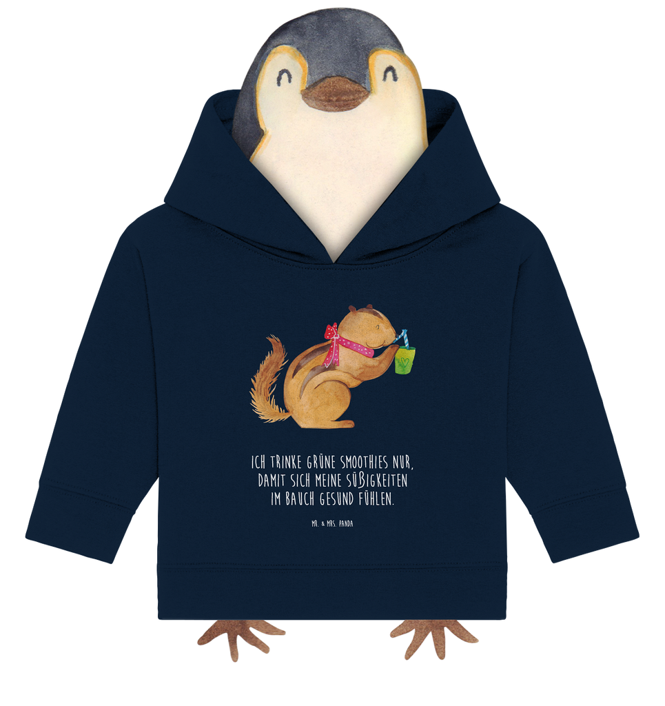 Organic Baby Hoodie Eichhörnchen Smoothie Baby Kapuzenshirt, Baby Kapuzensweatshirt, Baby Hoodie, Baby Pullover, Tiermotive, Gute Laune, lustige Sprüche, Tiere, Green Smoothies, Diät, Abnehmen, Streifenhörnchen, Eichhörnchen