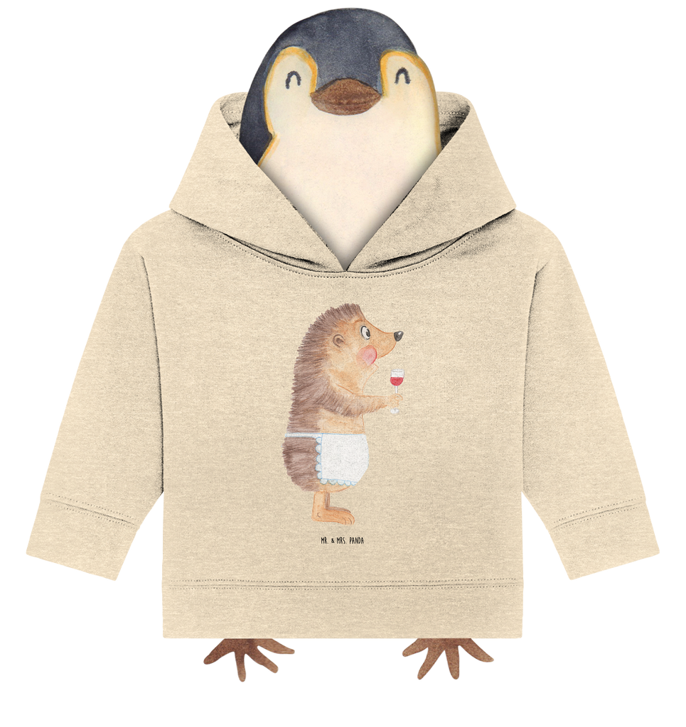 Organic Baby Hoodie Igel mit Wein Baby Kapuzenshirt, Baby Kapuzensweatshirt, Baby Hoodie, Baby Pullover, Tiermotive, Gute Laune, lustige Sprüche, Tiere, Wein Spruch, Igel, Geschenk Weintrinker, Geschenk Weinliebhaber, Wein Deko, Weinglas, Rotwein, Weißwein, Wein trinken