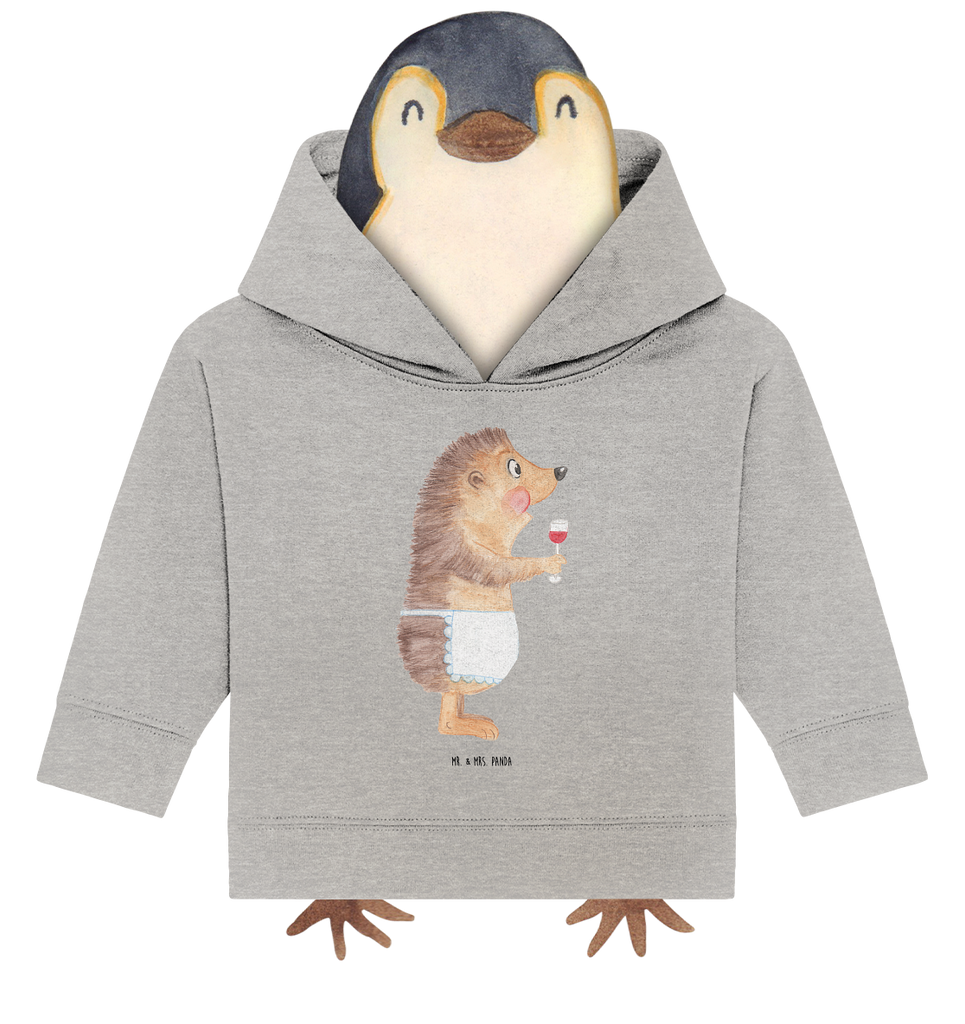 Organic Baby Hoodie Igel mit Wein Baby Kapuzenshirt, Baby Kapuzensweatshirt, Baby Hoodie, Baby Pullover, Tiermotive, Gute Laune, lustige Sprüche, Tiere, Wein Spruch, Igel, Geschenk Weintrinker, Geschenk Weinliebhaber, Wein Deko, Weinglas, Rotwein, Weißwein, Wein trinken