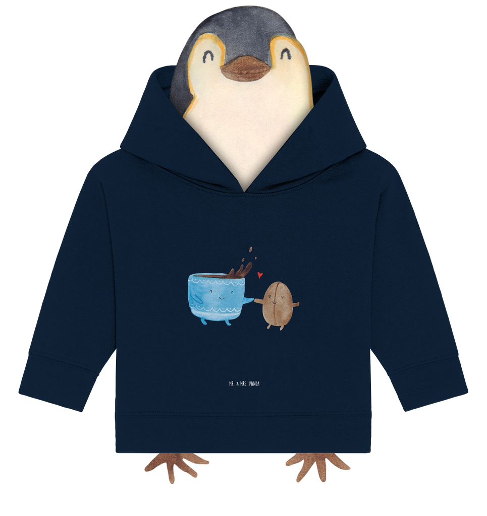 Organic Baby Hoodie Kaffee Bohne Bio, Baby Kapuzenshirt, Baby Kapuzensweatshirt, Baby Hoodie, Baby Pullover, süße Tiermotive, gute Laune, lustige Sprüche, Tiere, Kaffee, Kaffeebohne, Genuss, Zufriedenheit, Glück