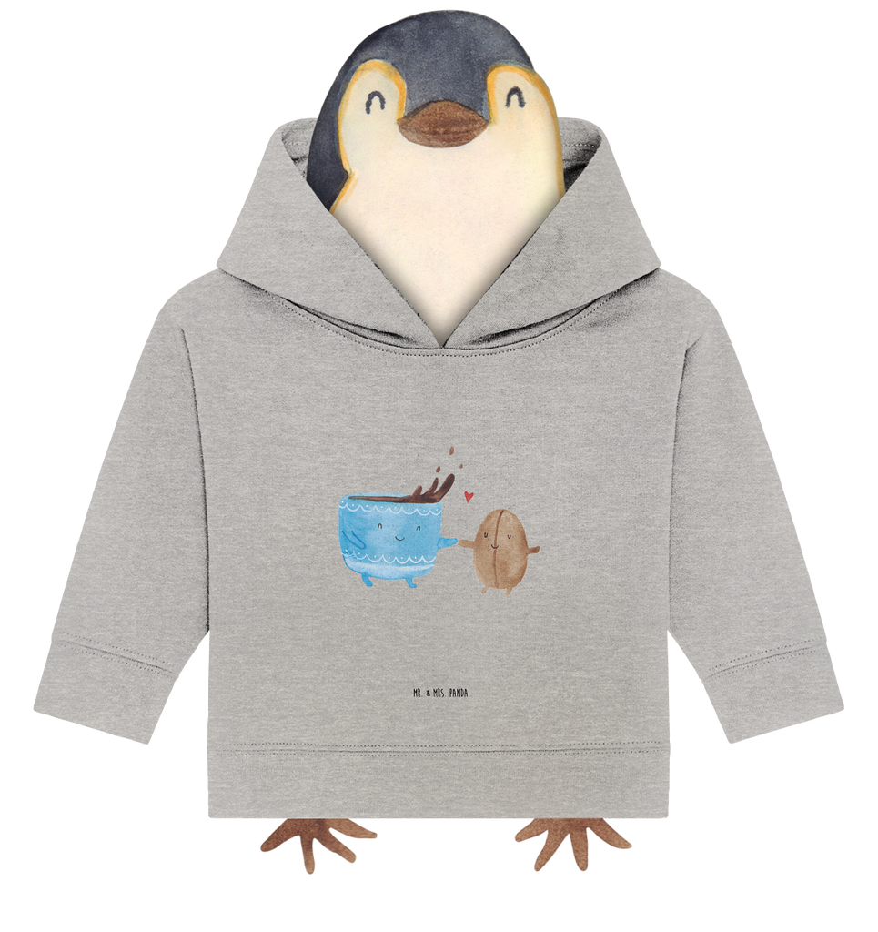 Organic Baby Hoodie Kaffee Bohne Bio, Baby Kapuzenshirt, Baby Kapuzensweatshirt, Baby Hoodie, Baby Pullover, süße Tiermotive, gute Laune, lustige Sprüche, Tiere, Kaffee, Kaffeebohne, Genuss, Zufriedenheit, Glück