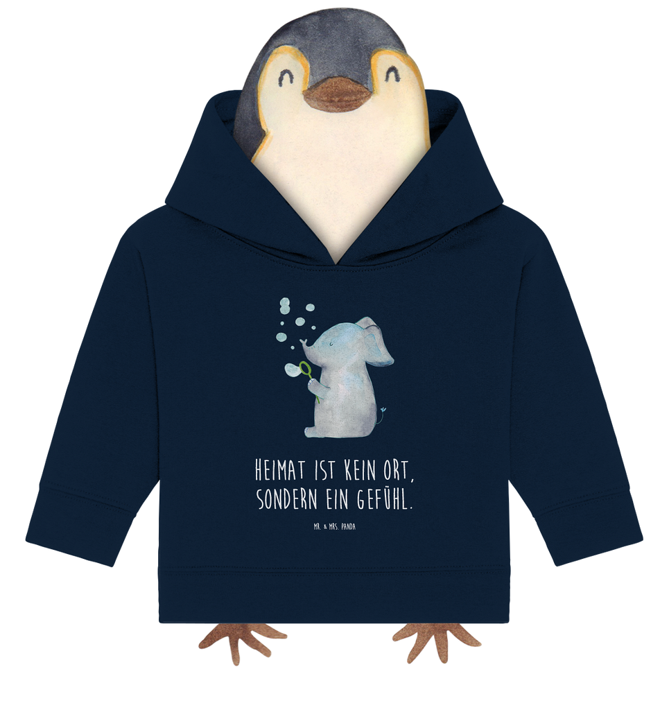 Organic Baby Hoodie Elefant Seifenblasen Baby Kapuzenshirt, Baby Kapuzensweatshirt, Baby Hoodie, Baby Pullover, Tiermotive, Gute Laune, lustige Sprüche, Tiere, Elefant, Elefanten, Dickhäter, Rüsseltier, Seifenblasen, Liebe, Heimat, Gefühl. Daheim, Liebesbeweis, Liebesspruch