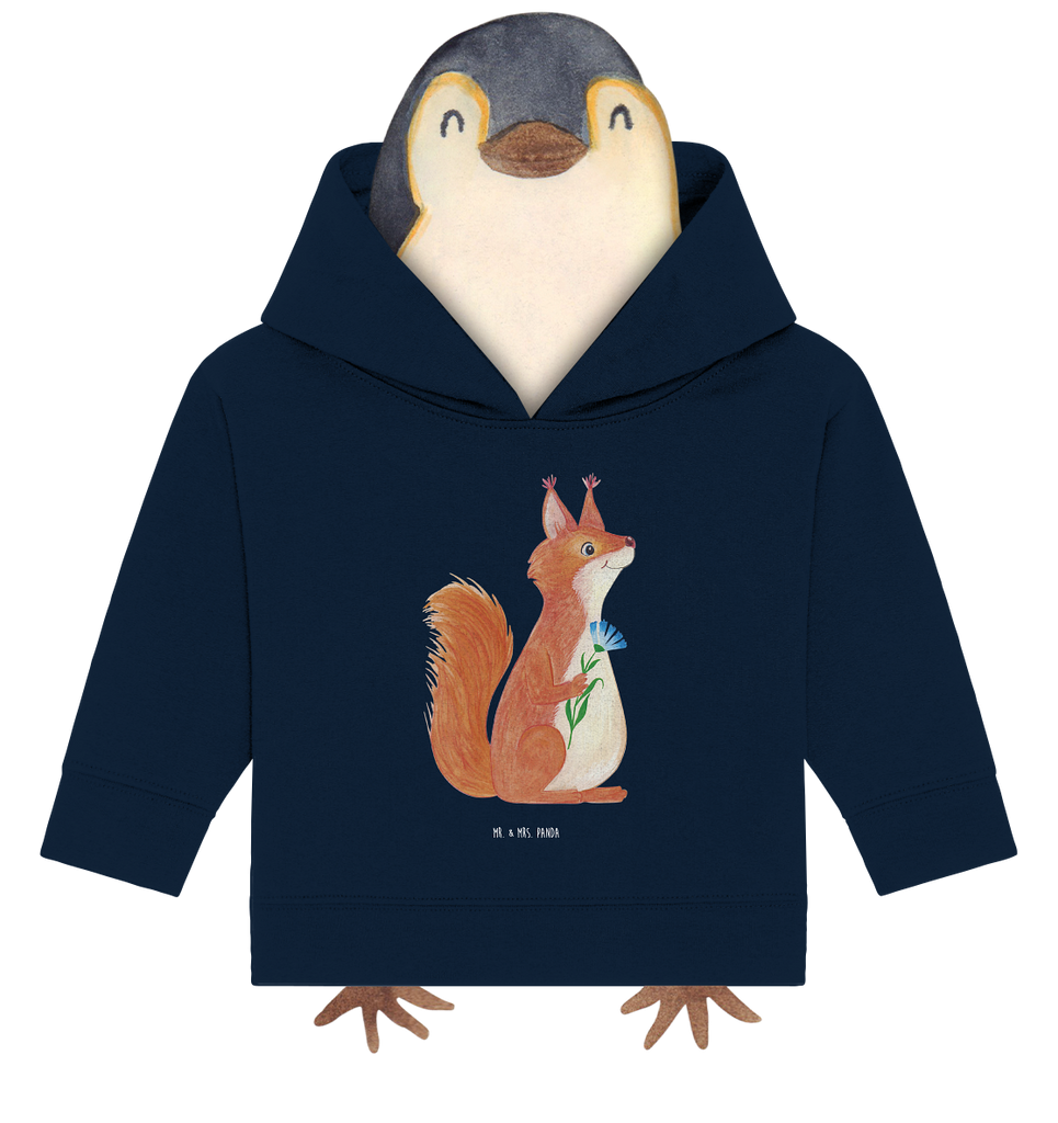 Organic Baby Hoodie Eichhörnchen Blume Bio, Baby Kapuzenshirt, Baby Kapuzensweatshirt, Baby Hoodie, Baby Pullover, süße Tiermotive, gute Laune, lustige Sprüche, Tiere, Eichhörnchen, Eichhorn, Spruch positiv, Lachen, Spaß, Motivation Sprüche, Motivation Bilder, glücklich Spruch, Spruch Deko
